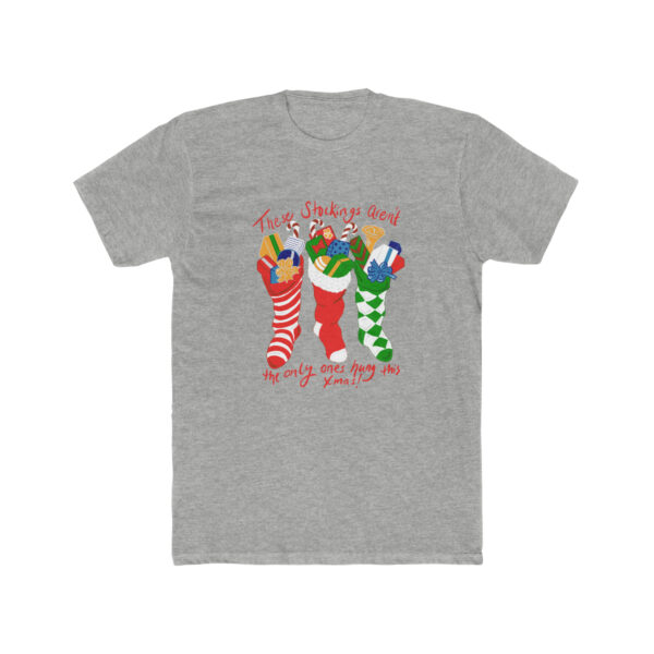 Hung Like A Stocking -  Unisex Cotton Crew Tee - Image 4