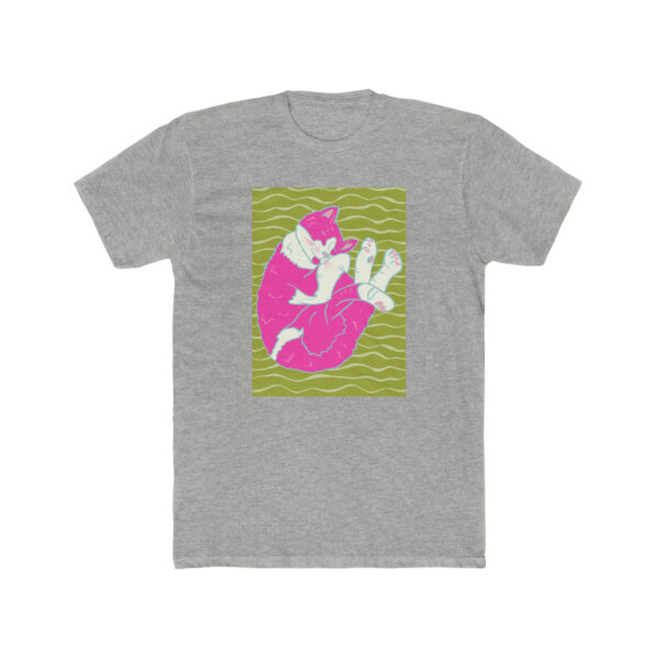 Sleeping Kitty-  Unisex Cotton Crew Tee - Image 3