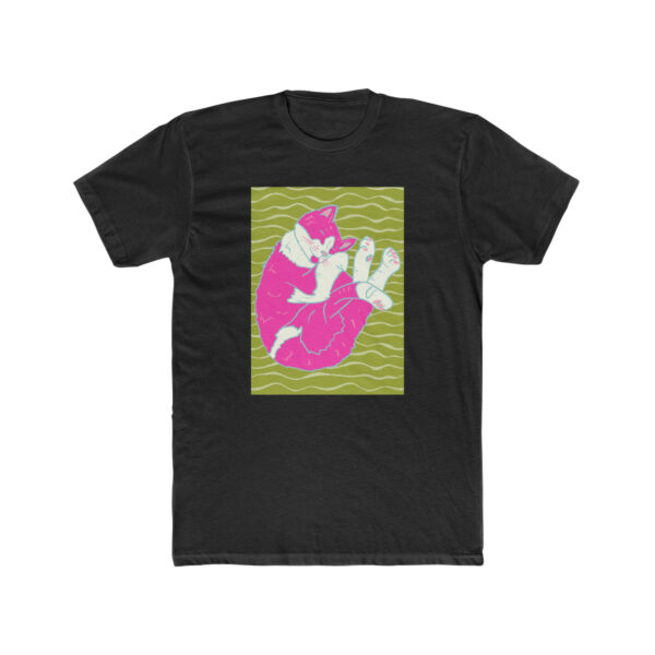 Sleeping Kitty-  Unisex Cotton Crew Tee - Image 2