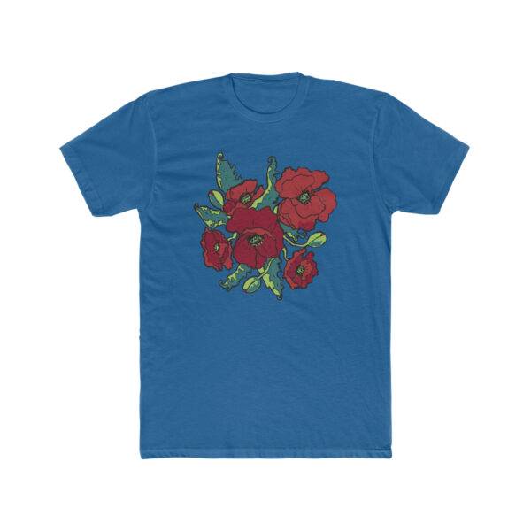 Lush Red Poppies -  Unisex Cotton Crew Tee - Image 10