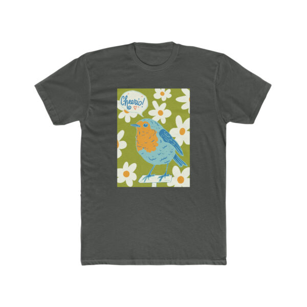 Cheerio! English Robin-  Unisex Cotton Crew Tee - Image 4