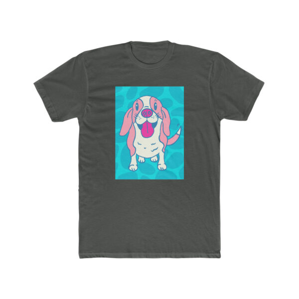 Pink Beagle-  Unisex Cotton Crew Tee - Image 5