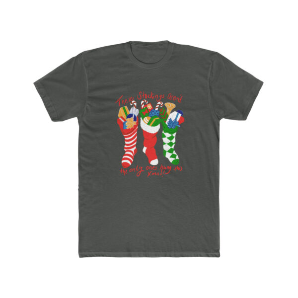 Hung Like A Stocking -  Unisex Cotton Crew Tee - Image 5