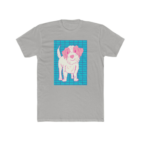 Pink Terrier -  Unisex Cotton Crew Tee - Image 2