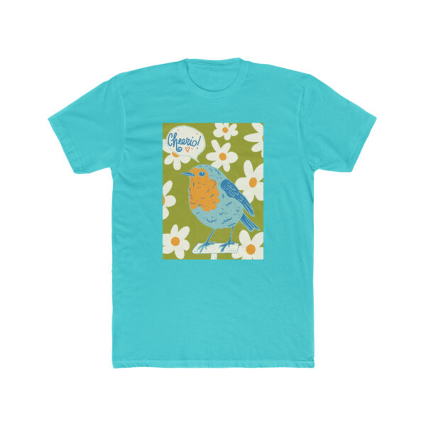 Cheerio! English Robin-  Unisex Cotton Crew Tee - Image 5