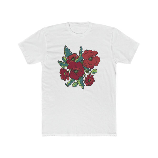 Lush Red Poppies -  Unisex Cotton Crew Tee