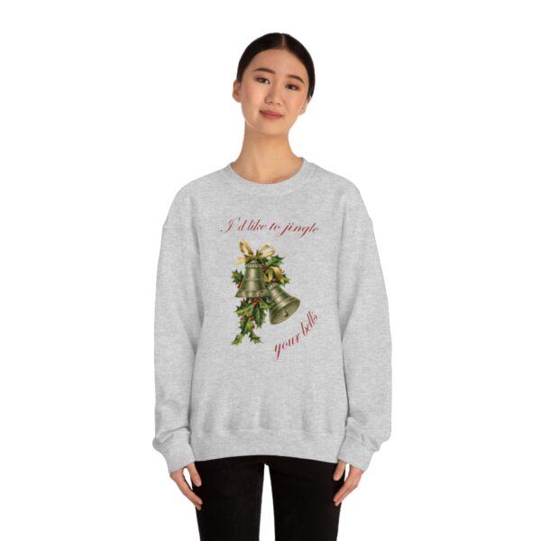 I'd Like to Jingle Your Bells- Unisex Heavy Blend™ Crewneck Sweatshirt - Image 10