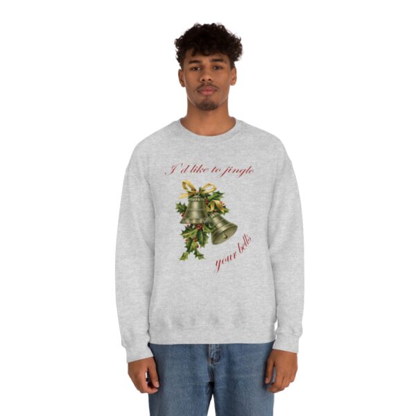 I'd Like to Jingle Your Bells- Unisex Heavy Blend™ Crewneck Sweatshirt - Image 11