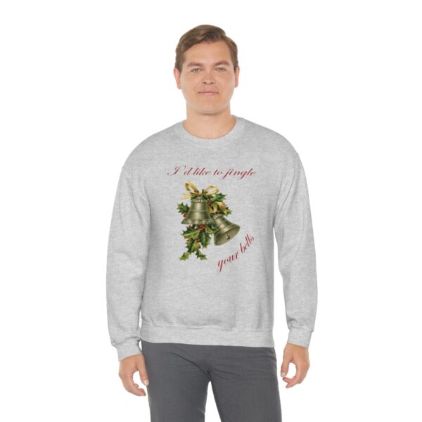 I'd Like to Jingle Your Bells- Unisex Heavy Blend™ Crewneck Sweatshirt - Image 12