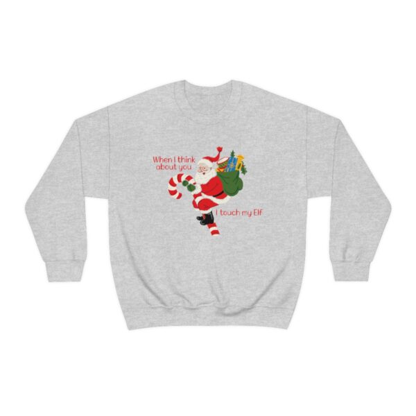 I Touch My Elf - Unisex Heavy Blend Crewneck Sweatshirt - Image 5