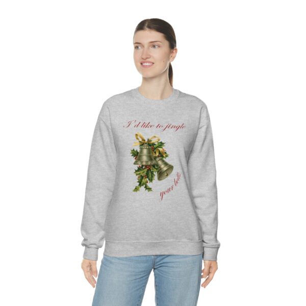 I'd Like to Jingle Your Bells- Unisex Heavy Blend™ Crewneck Sweatshirt - Image 13