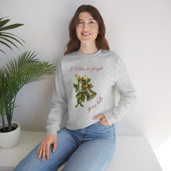 I'd Like to Jingle Your Bells- Unisex Heavy Blend™ Crewneck Sweatshirt - Image 14