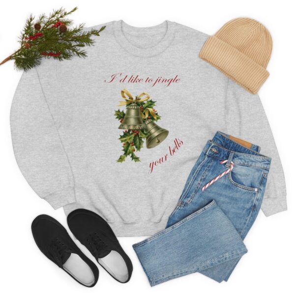 I'd Like to Jingle Your Bells- Unisex Heavy Blend™ Crewneck Sweatshirt - Image 15