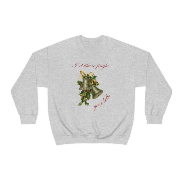 I'd Like to Jingle Your Bells- Unisex Heavy Blend™ Crewneck Sweatshirt - Image 9