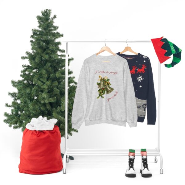 I'd Like to Jingle Your Bells- Unisex Heavy Blend™ Crewneck Sweatshirt - Image 16