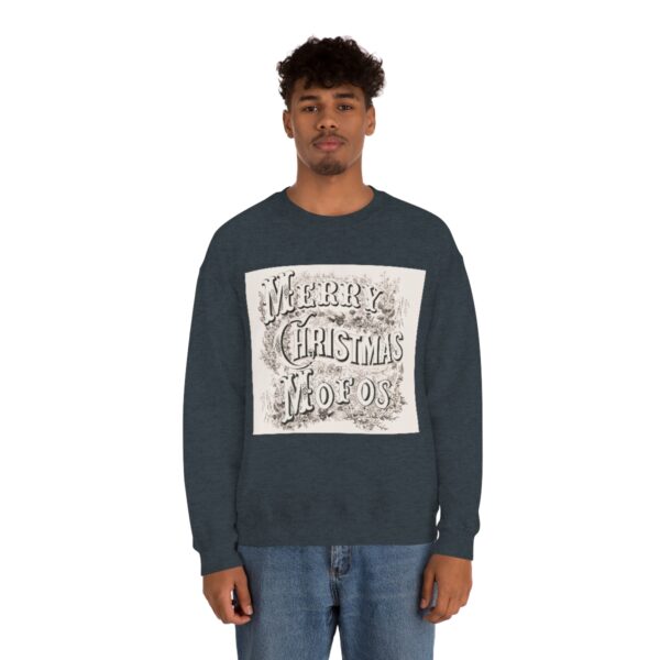 Merry Christmas Mofos- Unisex Heavy Blend™ Crewneck Sweatshirt - Image 3