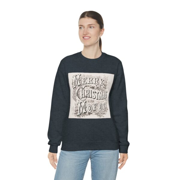 Merry Christmas Mofos- Unisex Heavy Blend™ Crewneck Sweatshirt - Image 5