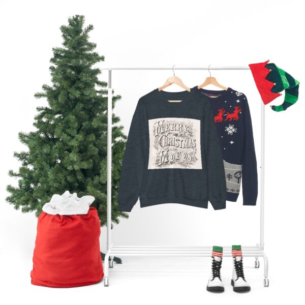 Merry Christmas Mofos- Unisex Heavy Blend™ Crewneck Sweatshirt - Image 8