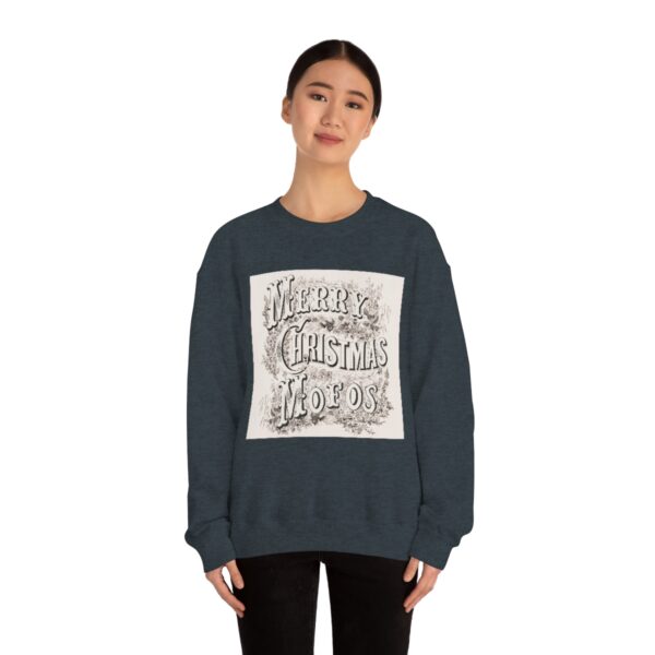 Merry Christmas Mofos- Unisex Heavy Blend™ Crewneck Sweatshirt - Image 2