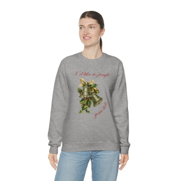 I'd Like to Jingle Your Bells- Unisex Heavy Blend™ Crewneck Sweatshirt - Image 21