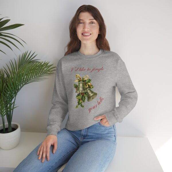 I'd Like to Jingle Your Bells- Unisex Heavy Blend™ Crewneck Sweatshirt - Image 22