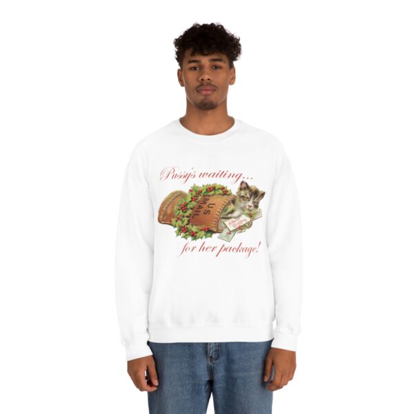 Pussy's Waiting - Unisex Heavy Blend™ Crewneck Sweatshirt - Image 3