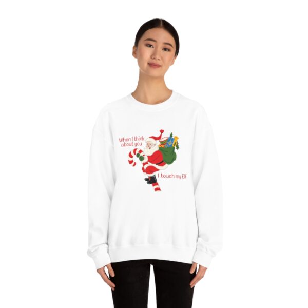 I Touch My Elf - Unisex Heavy Blend Crewneck Sweatshirt - Image 2