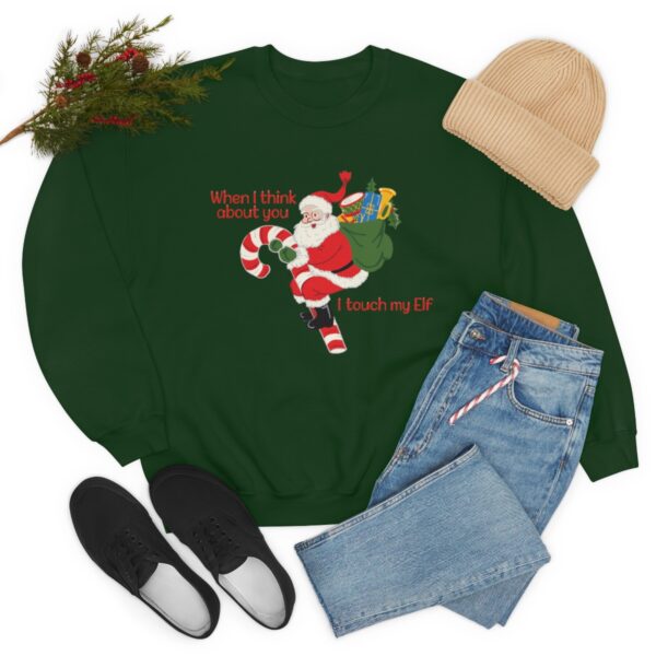 I Touch My Elf - Unisex Heavy Blend Crewneck Sweatshirt - Image 15