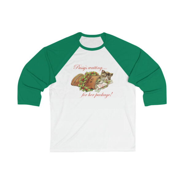 Pussy's Waiting - Unisex 34 Sleeve Baseball Tee - Image 2