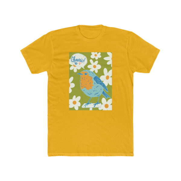 Cheerio! English Robin-  Unisex Cotton Crew Tee - Image 2