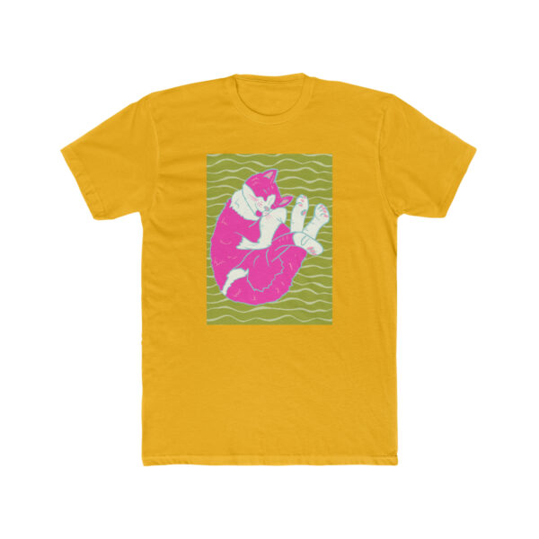 Sleeping Kitty-  Unisex Cotton Crew Tee - Image 4