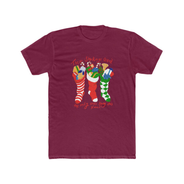 Hung Like A Stocking -  Unisex Cotton Crew Tee - Image 10