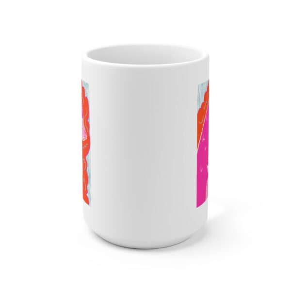 Sleepy Weenie- Pink - White Ceramic Mug 15oz - Image 2