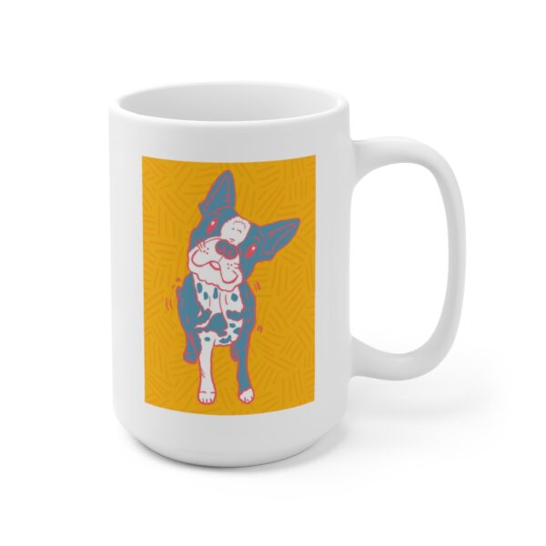 Custom Pet Portrait - White Ceramic Mug 15oz - Image 3