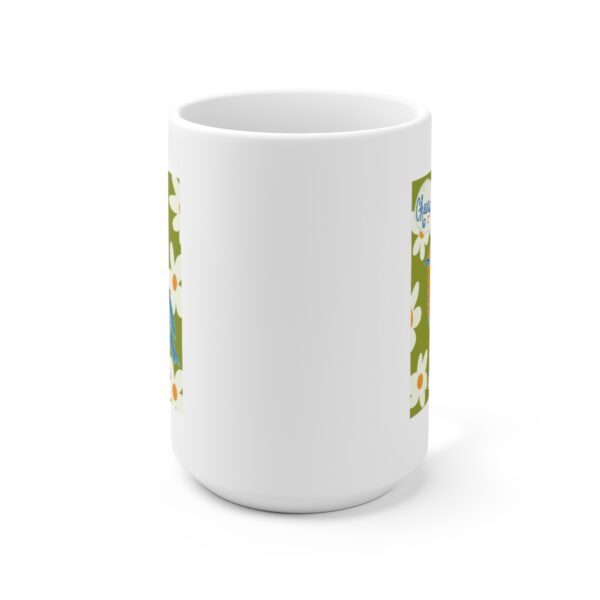 Cheerio! English Robin- - White Ceramic Mug 15oz - Image 2