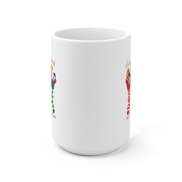 Hung Like A Stocking- White Ceramic Mug 15oz - Image 2