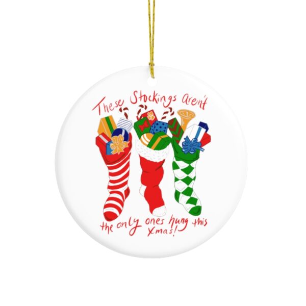 Hung Like A Stocking - Ceramic Ornament