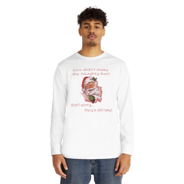 Naughty List- Long Sleeve Crewneck Tee - Image 2