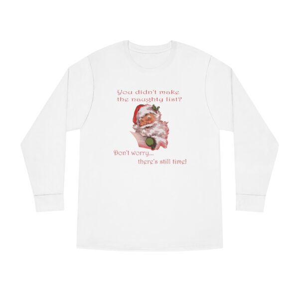 Naughty List- Long Sleeve Crewneck Tee