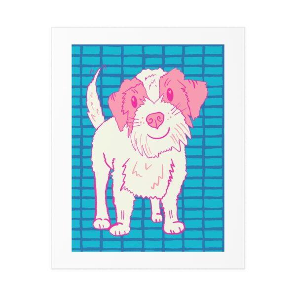 Pink Terrier- Art Print 8x10